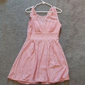 Like new springy pink lace dress